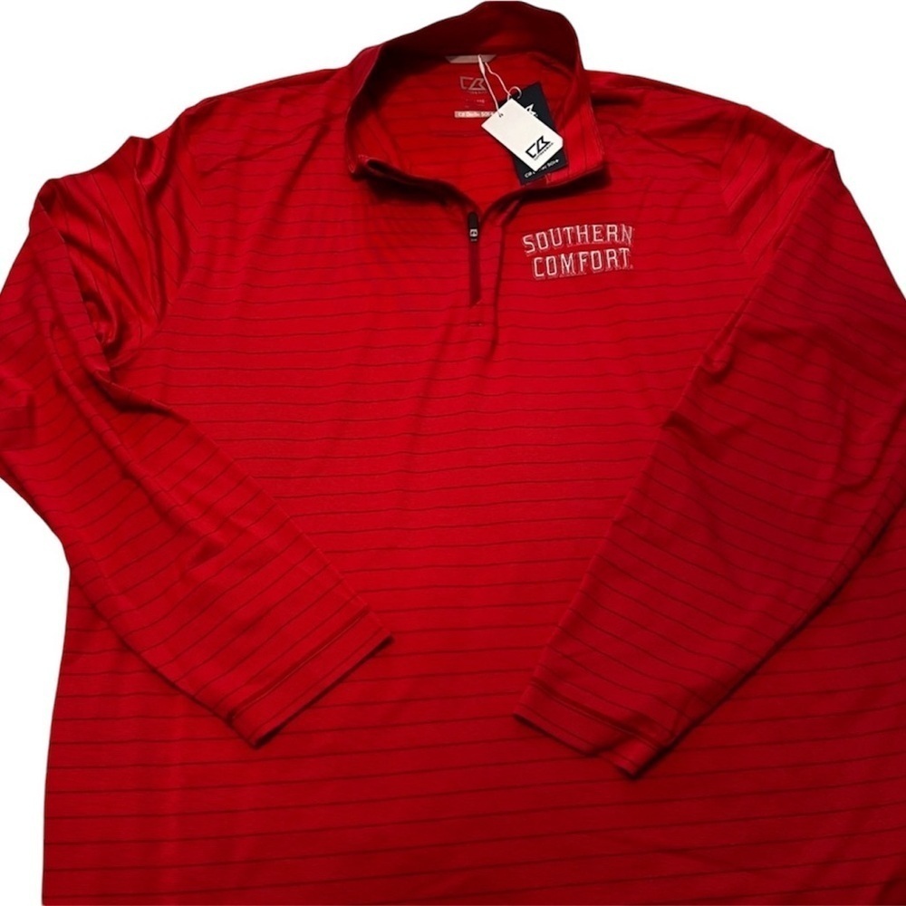 Cutter & Buck golf pullover NWT. 3/4 zip in front.Cutter Buck Dry Tech 50